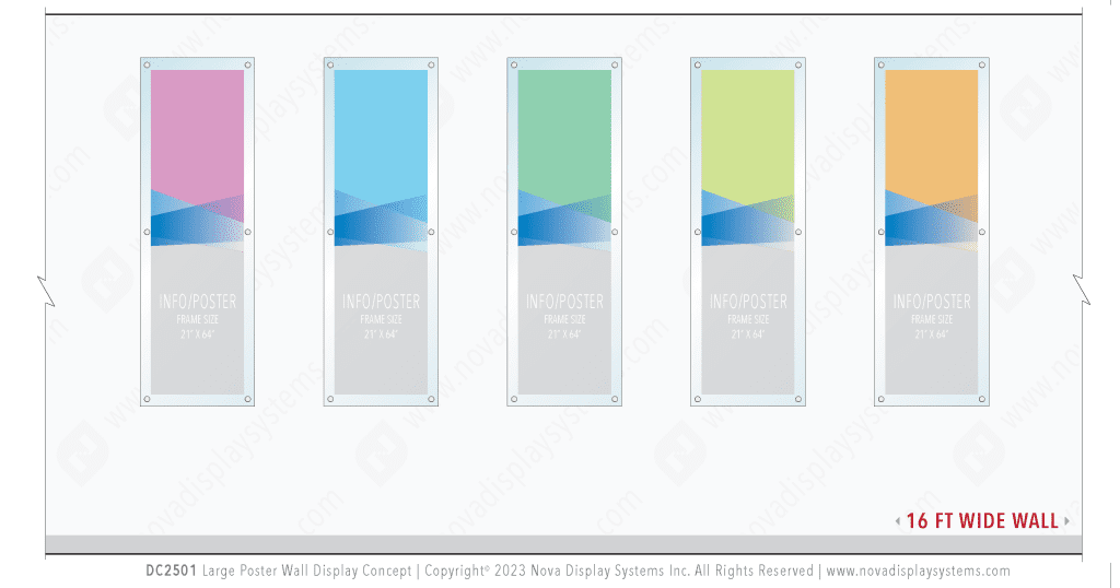 DC2501 Large Poster Wall Display Concept — Turnkey Display Solutions | Nova Display Systems