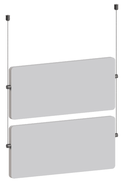 KCCS-006 Cable Suspended Sign Kits — Design Options