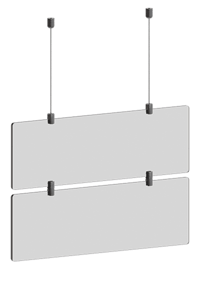 KCCS-012 Cable Suspended Sign Kits — Design Options