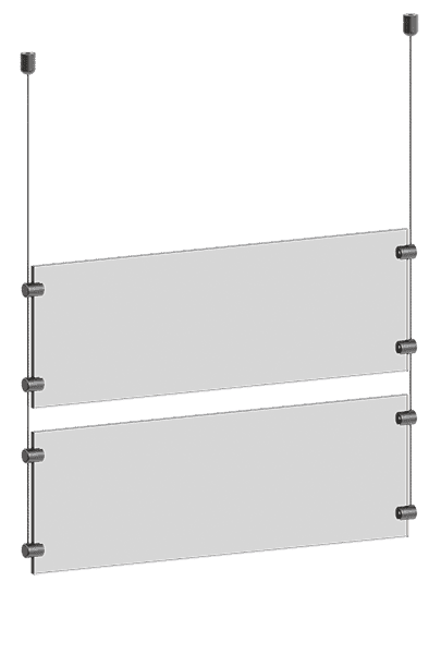 KCCS-018 Cable Suspended Sign Kits — Design Options
