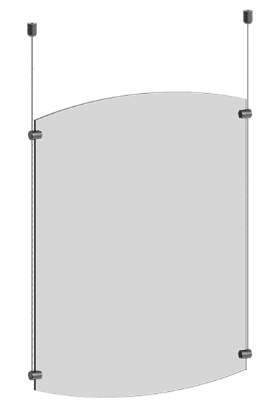 KCCS-028 Cable Suspended Sign Kits — Design Options