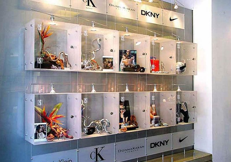 D1003 — Cable Suspended Acrylic Displays and Logo Signage