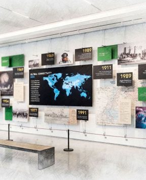 DR4506 — Acrylic-Framed Graphics and Signage Suspended with Cable System | Design Concept