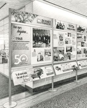 DR5000 — Aluminum Modular Floor-Stands with Bases and Large Format Graphics | Design Concept