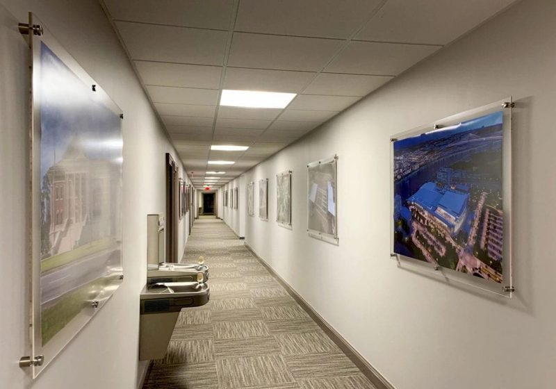 W2026 — Oversized Acrylic Frames for use with Large Format Photography / Wall Mounted with Standoffs