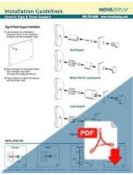 WM, WSM & WSO Series Generic Sign/Panel Standoff Support Install
